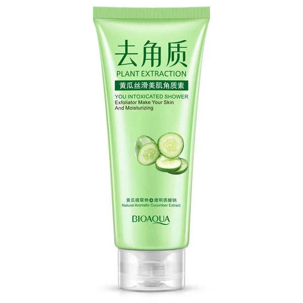 BIOAQUA - COCUMBER extracts deep cleansing Exfoliating scrub dead Skin Remover Facial Cleanser 120g BQY50653