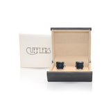 Cufflers - Novelty Black Box Cufflinks CU-2028 with Free Gift Box - Black