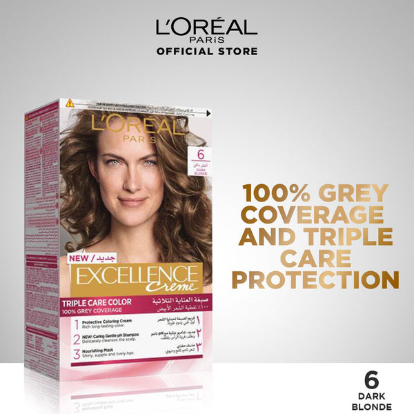 LOreal- Paris Excellence Creme - 6 Dark Blond Hair Color