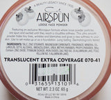 Coty Airspun Loose Face Powder/35g/Translucent Extra Coverage