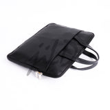 JILD The Founder Ultra Slim Leather Laptop Bag-Black