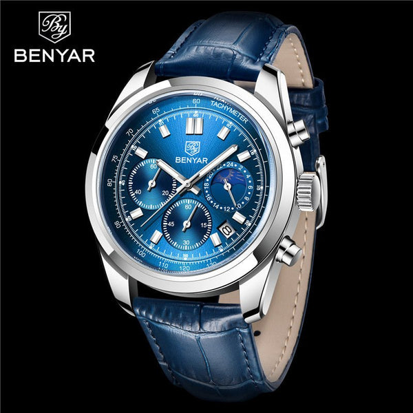 Benyar- Round Analog Chronograph- BY5193 M