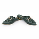 VYBE - Buckle Cut Out Flat- Green