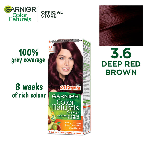 Garnier Color Naturals- 3.6 Deep Red Brown Hair Color