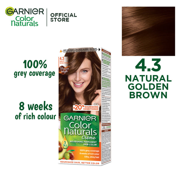 Garnier Color Naturals- 4.3 Golden Brown Hair Color