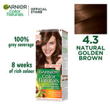 Garnier Color Naturals- 4.3 Golden Brown Hair Color