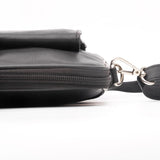JILD Parker Slim Leather Laptop Bag-Black
