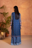 Sapphire 2 Piece - Embroidered Raw Silk Suit Blue