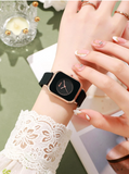 Shein - Minimalist Square Pointer Quartz Watch