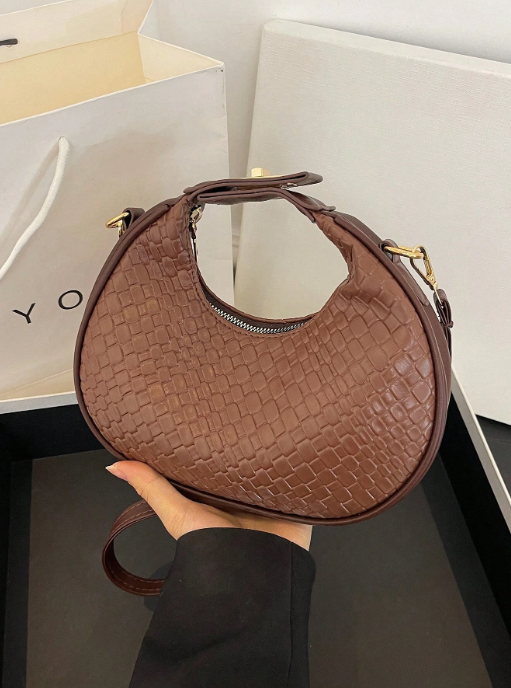 Shein - Crocodile Pattern Stone Pattern Women Minimalist Bag