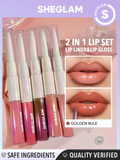 SHEGLAM Lip Rules Liner & Gloss Pen-Golden Rule 2-In-1 Moisturizing Liquid Lipstick  Golden Rule