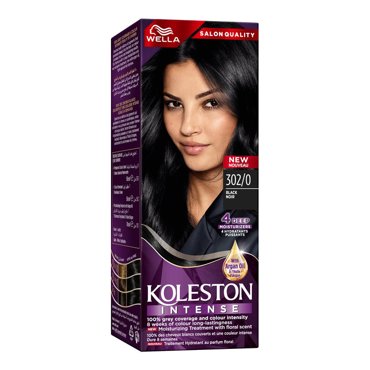 Wella- Koleston Color Cream Semi-Kit - Black 302/0