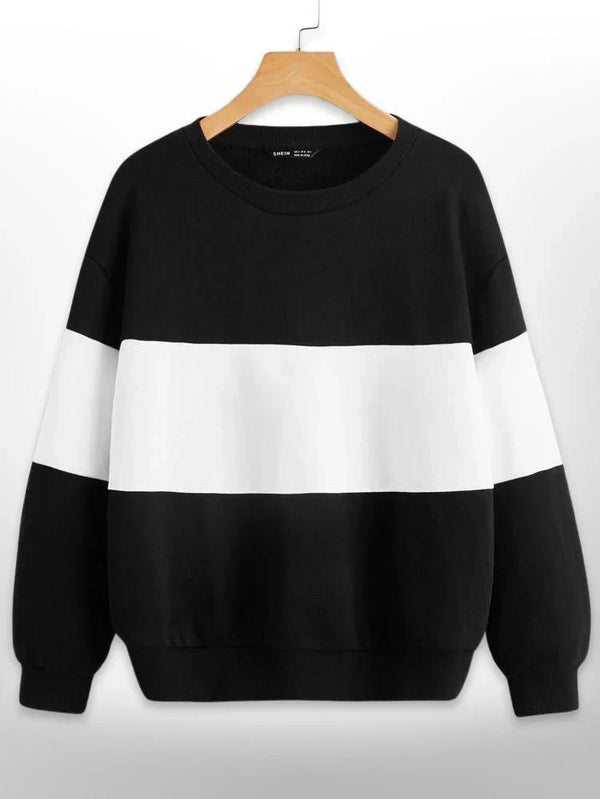 Vybe - Zebra Color Block Sweatshirt