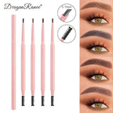 Dragon Ranee - 2 In1 Eyebrow Pencil Natural Waterproof S03 Dark Brown