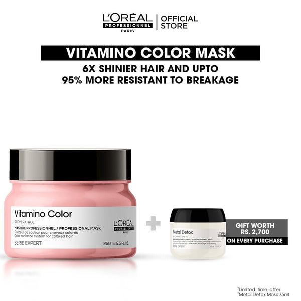 L'Oreal Professionnel- Serie Expert Vitamino Color Mask 250 ML - For Color Treated Hair