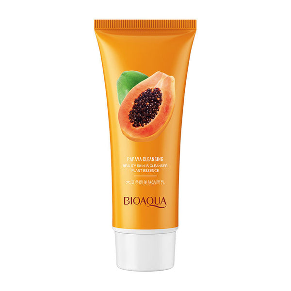 BIOAQUA - Papaya moisturizing gentle deep cleaning pores beauty facial cleanser BQY76743