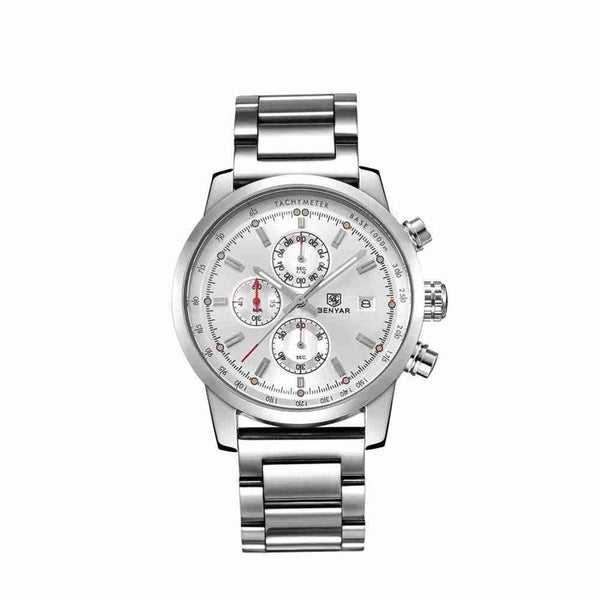 Benyar- Chronograph Men’s Watch White (BY-5102M)