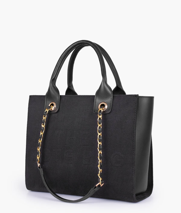 RTW - Black chain handle tote