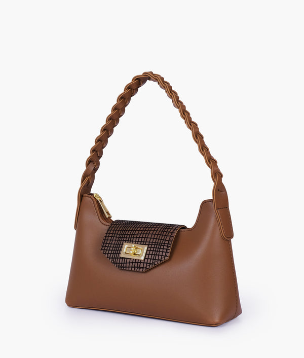 RTW - Brown purse with braided strap