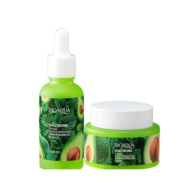 Bioaqua - Avocado Facial Moisturizing Cream & White Firming Skin Care Korean Anti-Acne Serum