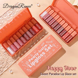 Dragon Ranee - 10 Pieces Velvet Matte Pink Lipstick Set