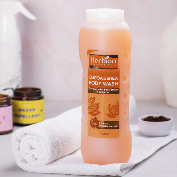 Herbion - Cocoa & Shea Body Wash - 400 ml