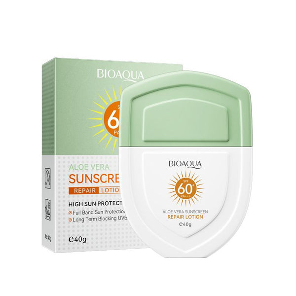 Bioaqua - Aloe Vera SPF 60+ SunScreen Skin Repair Lotion High Sun Protection 40g bqy00607