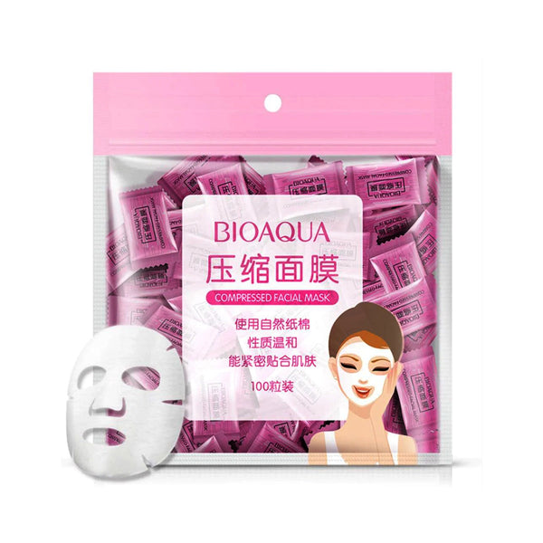 BIOAQUA - Compressed Facial Tablet Face Sheet Mask 25/50/100Pcs