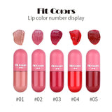 Colourme - 5 In 1 Fit Colors Mini Capsule Lip Gloss Set