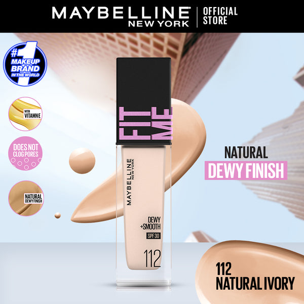 Maybelline New York- Fit Me Dewy+Smooth Liquid Foundation 112- 30ml