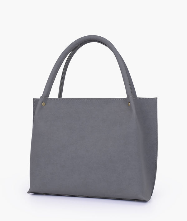 RTW - Grey Mocha Suede Tote Bag