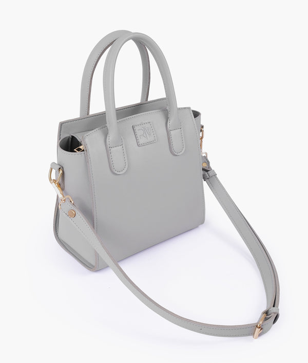 RTW - Grey top-handle mini handbag