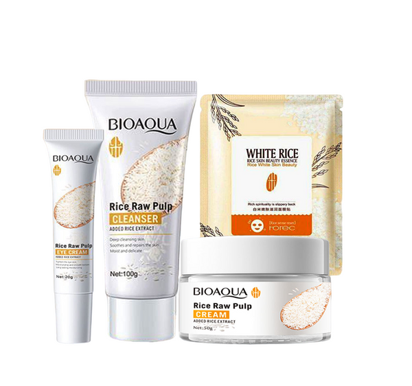 Bioaqua - Pack of 4 Bioaqua - Glow & Glowing Rice Skincare Serie6,BQY83840,BQY83895,HC6321)