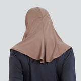 Flush Fashion - Women's Pro Hijab Scarf Dri Fit Khaki