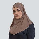 Flush Fashion - Women's Pro Hijab Scarf Dri Fit Khaki