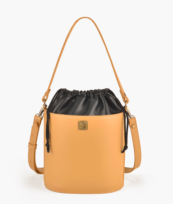 RTW - Mustard top-handle bucket bag