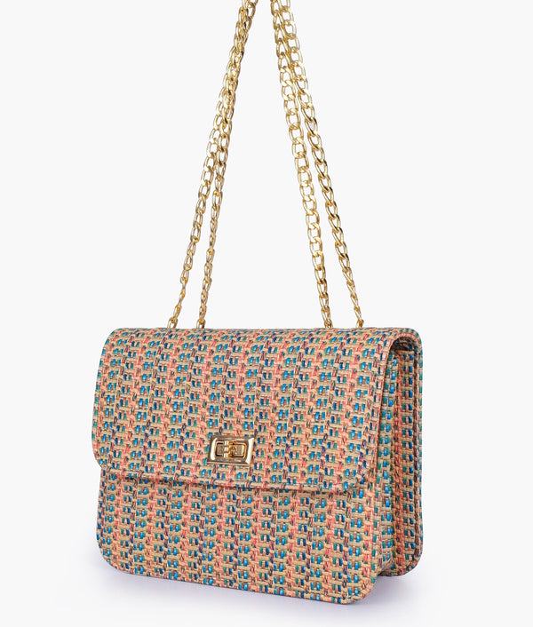 RTW - Rainbow Woven Chain Cross-Body Bag