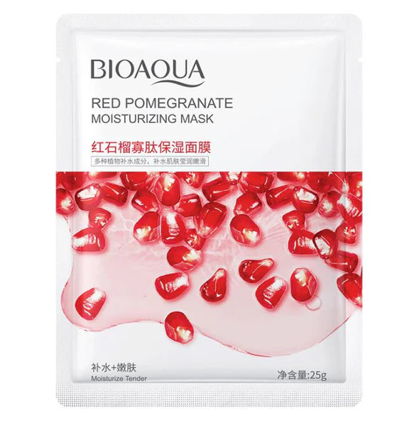 BIOAQUA - Red Pomegranate Moisturizing Face Sheet Mask