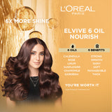 L'Oreal Paris- Elvive 6 Oil Nourish Shampoo 175 ml - For Dull & Dry Hair