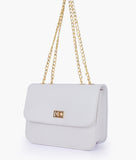 RTW - White Quilted Chain Cross-Body Bag