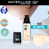 Maybelline New York- New Fit Me Matte + Poreless Liquid Foundation SPF 22 - 110 Porcelain 30ml - For Normal to Oily Skin