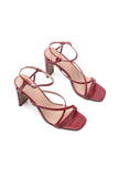 Sapphire -  Lisse Strappy Sandals Red