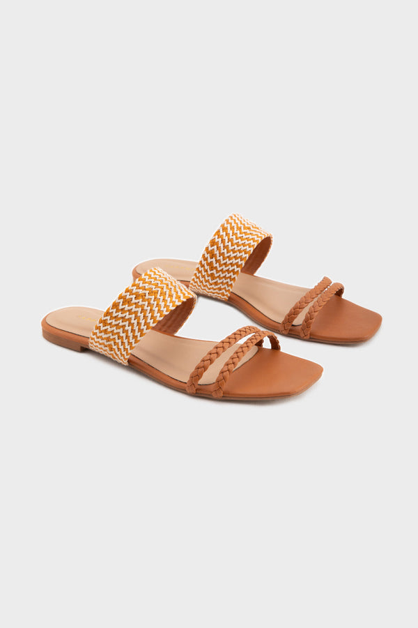 Sapphire Tan Flats