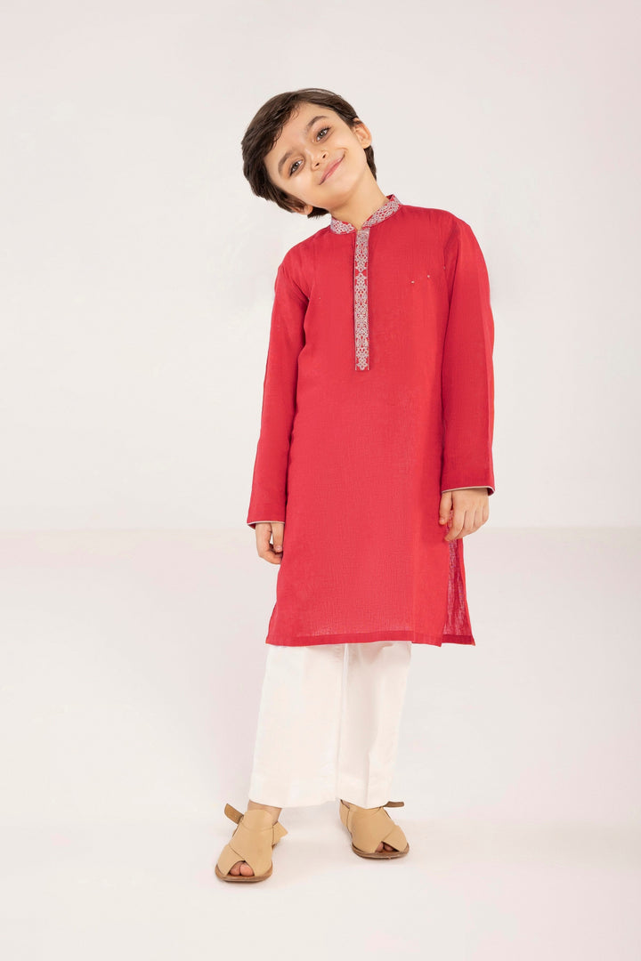 Sapphire- Embroidered Cotton Kurta