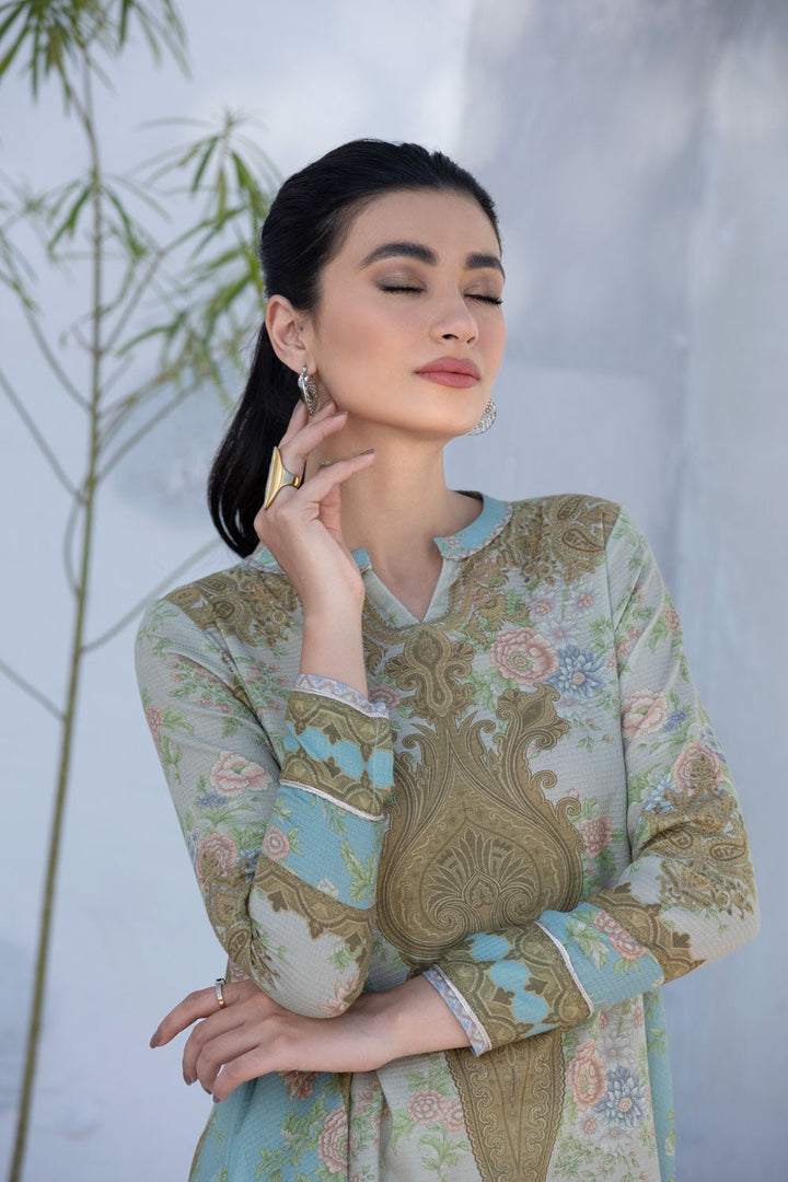 Sapphire- Printed Lawn Shirt