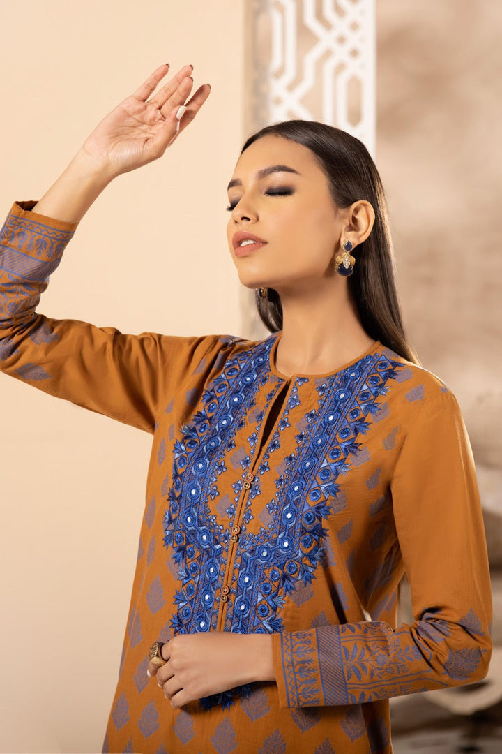 Sapphire- Embroidered Jacquard Shirt