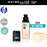 Maybelline New York- New Fit Me Matte + Poreless Liquid Foundation SPF 22 - 110 Porcelain 30ml - For Normal to Oily Skin