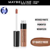 Maybelline New York- Sensational Liquid Matte Lipstick - 07 Barely Nude