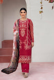 Sapphire 2 Piece - Embroidered Organza Suit Marron