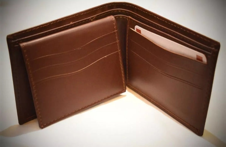 The original Men Wallet Pure Leather Brown